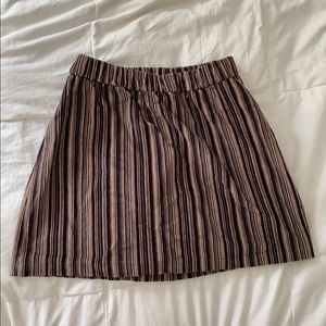 Maroon & Purple Striped American Eagle Skirt